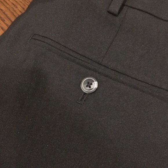 CROFT & BARROW Black Flat Front Dress Pants 34x32 - Picture 5 of 8